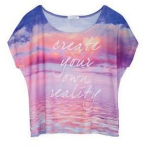 Workshop/Delia’s CreateYourOwnReality Tee S NWOT